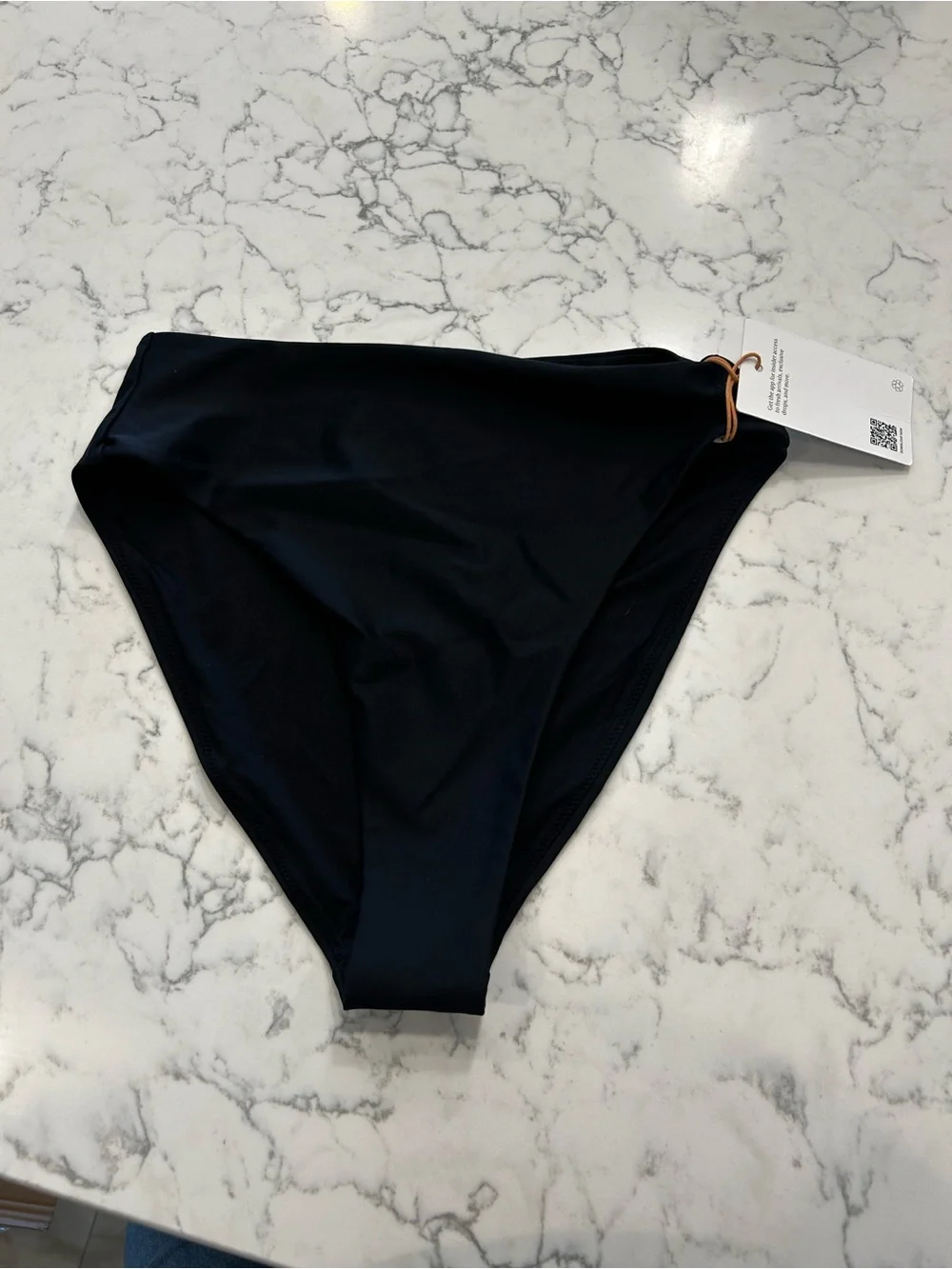 Quince Black High-Waist Bikini Bottom